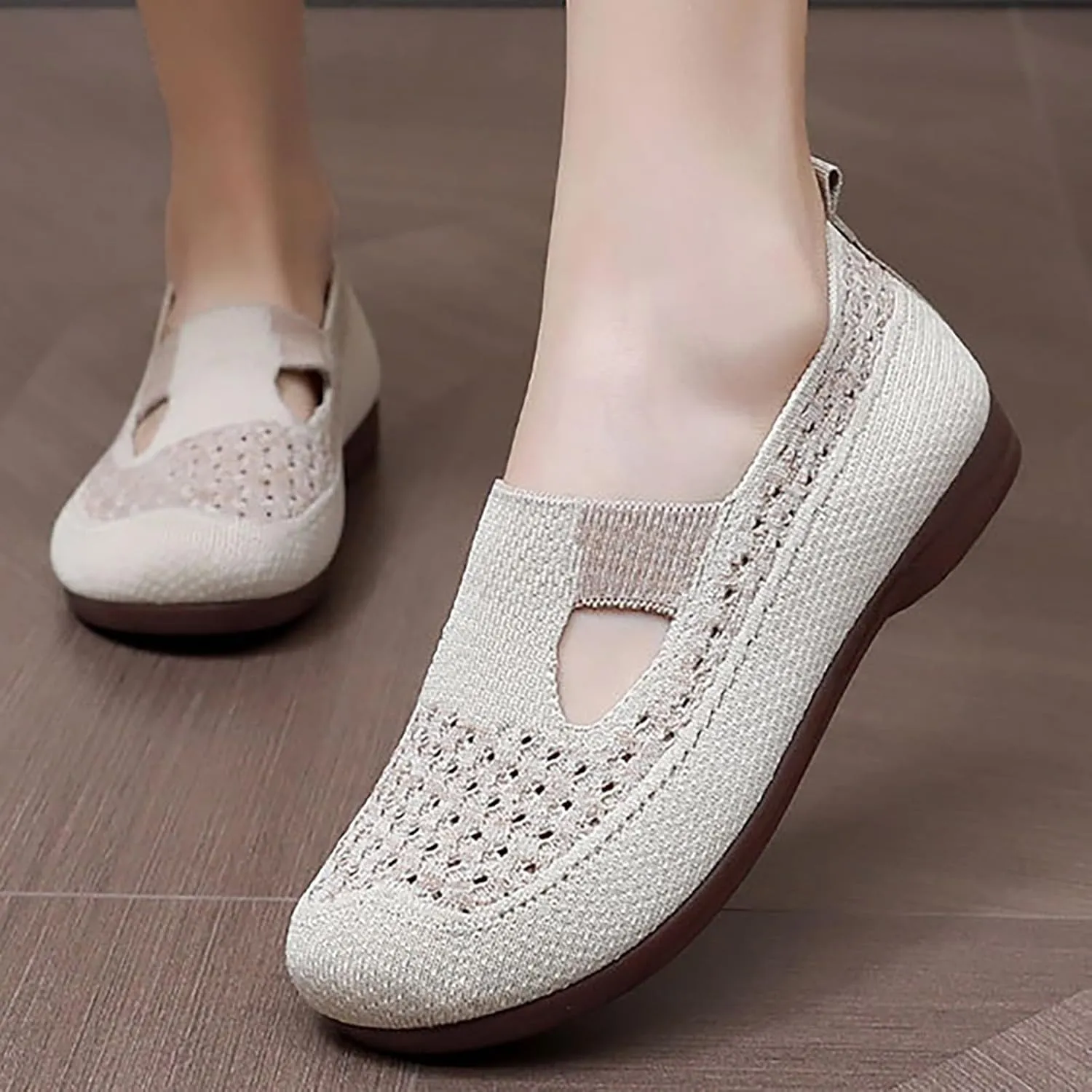 Athletic Sneakers for Women Orthopedic Wide Width Non Slip Lightweight Summer Shoes Running Walking Training Sneaker