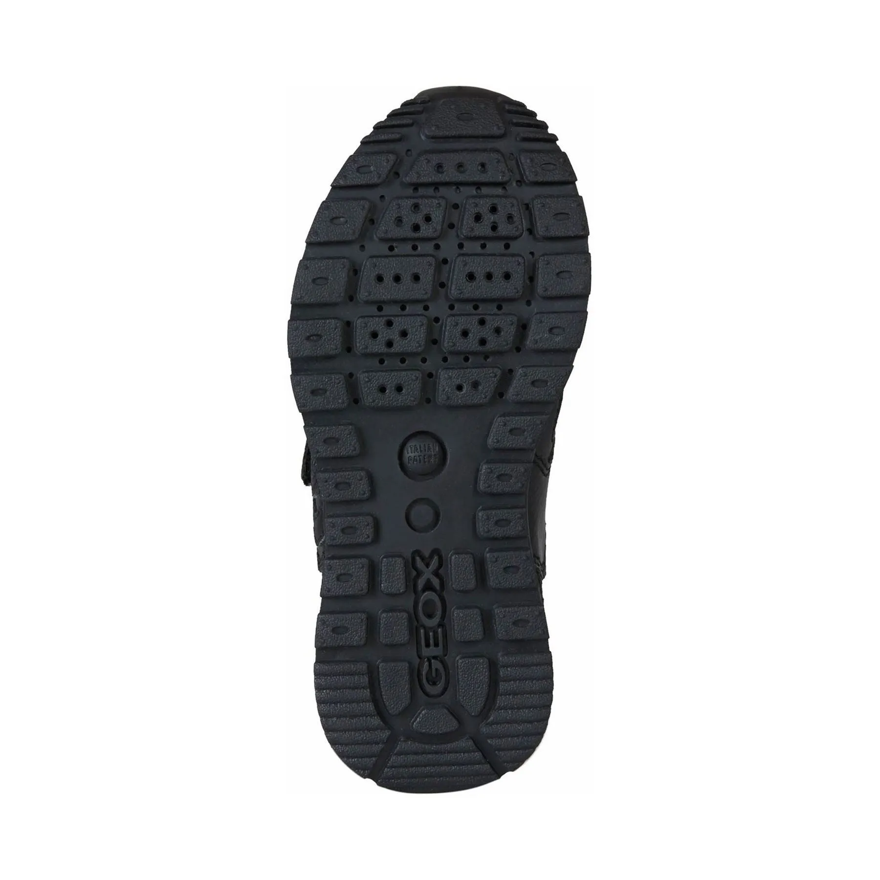 Geox Boys Black Touch Fastening Pavel School Shoes