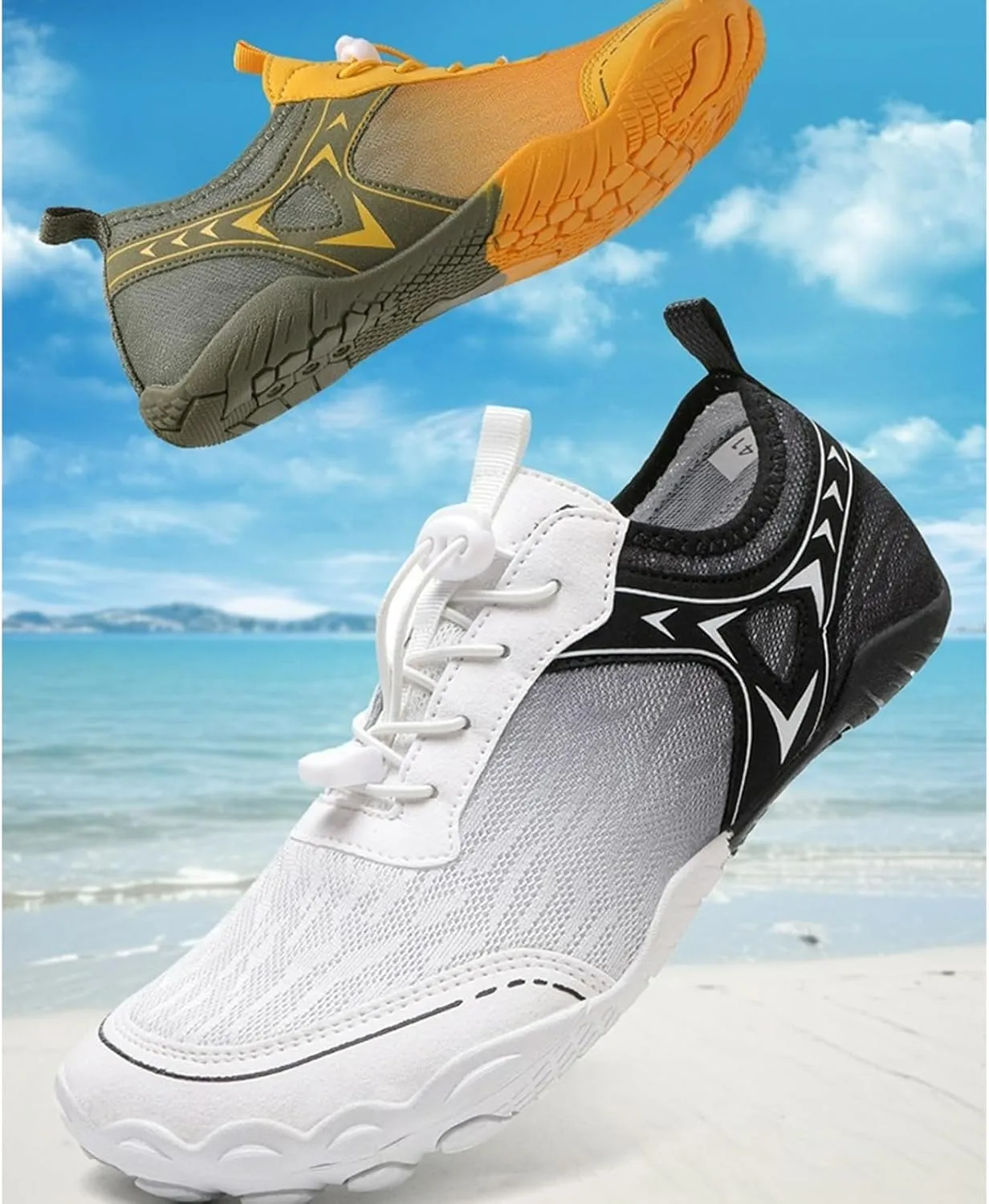 Hike Barefoot Shoes Womens Men Non-Slip Quick Dry Wide Toe Athletic Footwear Soft Comfortable Lightweight Hiking Beach Walking Shoes Unisex