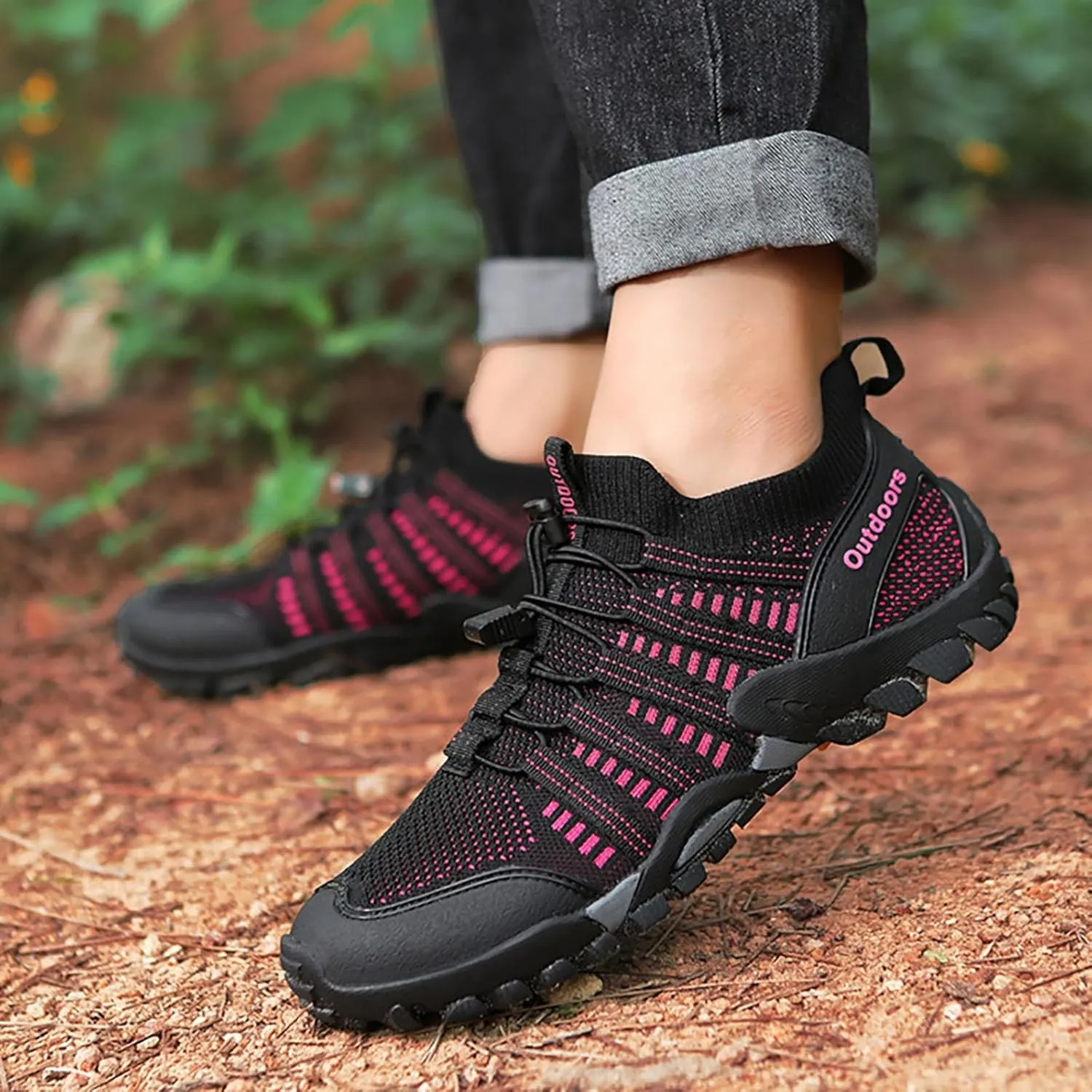 Slip on Walking Shoes for Women Non Slip Memory Foam Comfortable Running Shoes Breathable Mesh Sports Workout Tennis Shoes Lightweight Fashion Sneakers